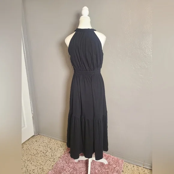 Zaful Black Sleeveless Comfy Layered Maxi Dress NWT Medium - Picture 4 of 11